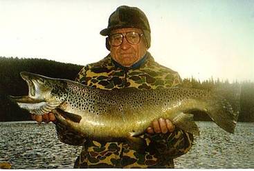 13 lb 14 oz Paulina brown trout...